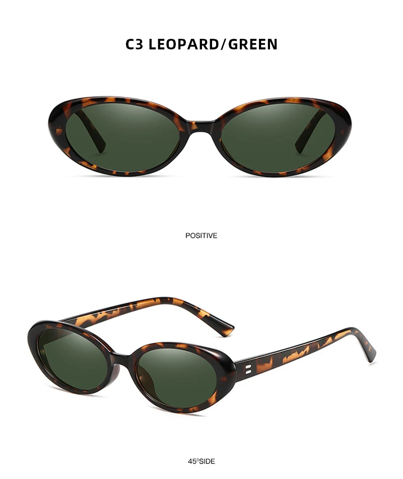 Luxus Cat Eye Sonnenbrille Frauen Retro ovale schwarze Sonnenbrille Damen Mode kleine Fahr schirme Outdoor-Brille uv400 – Detail 9