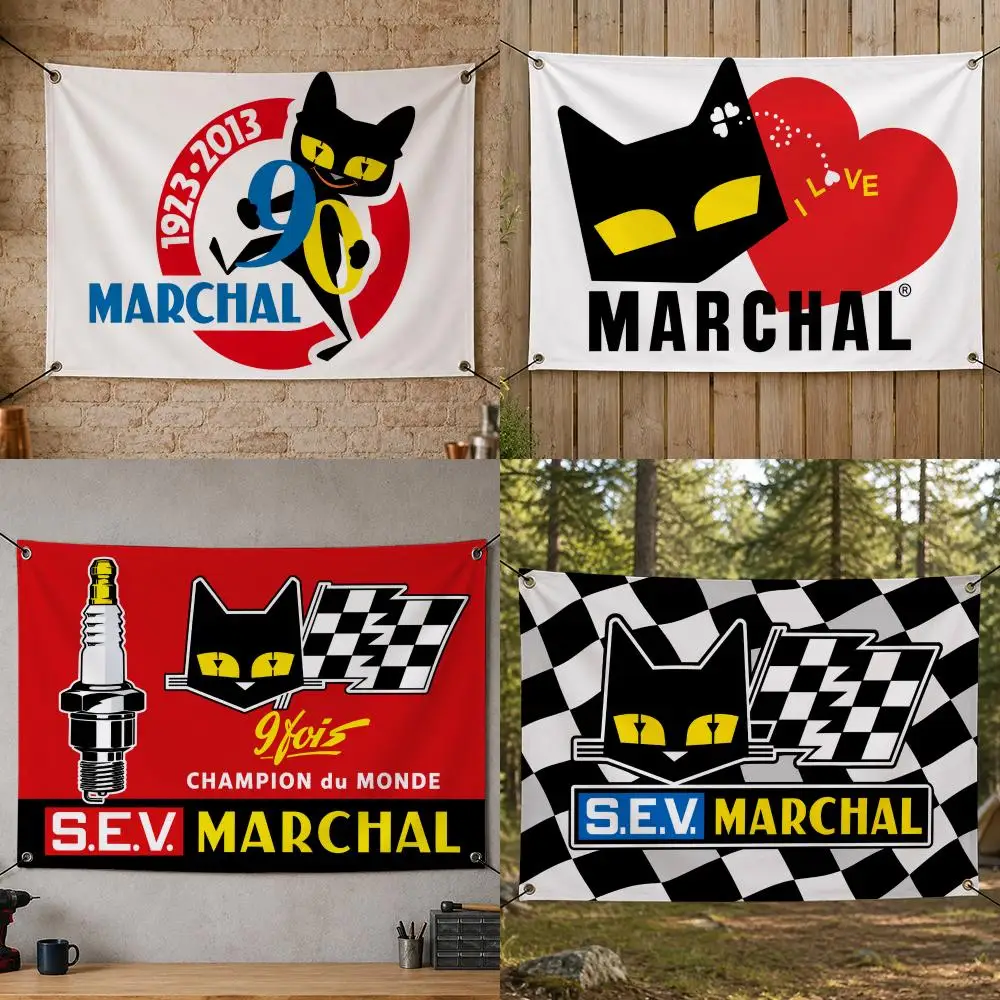 Car Racing S-SEV Marchal Flags Flag Banner for Bedroom Dorm Party Home Living Room Game Room Gift