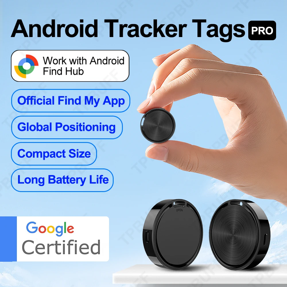 

Работа с Android Find Hub Bluetooth GPS-трекер Google Find My Airtag Брелок Смарт-тег Smart Life Охранная сигнализация бесплатная доставка
