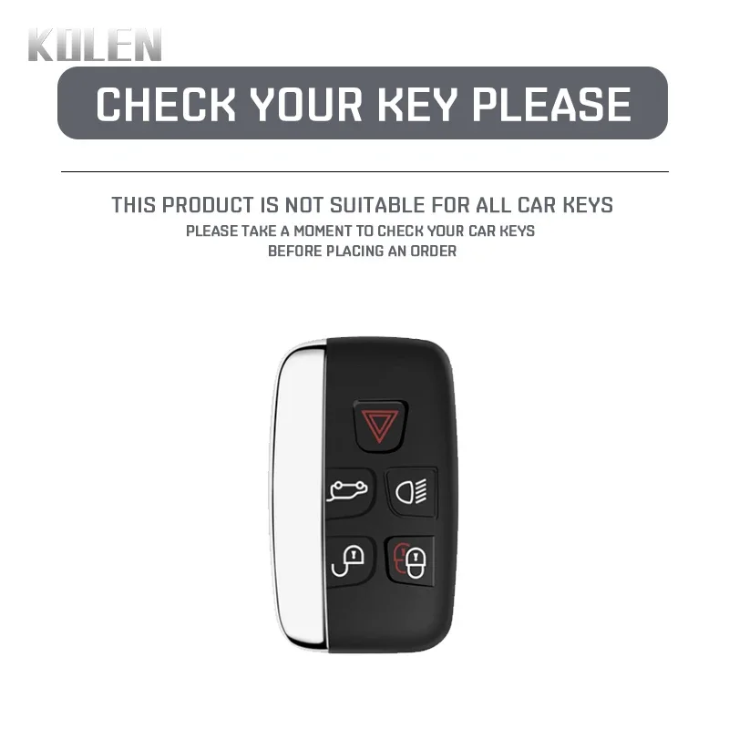ABS Carbon Fiber Car Key Case Cover For Jaguar XE XJ XF Guitar Land Rover Range Rover Sport Evoque Freelander Velar Discovery 4