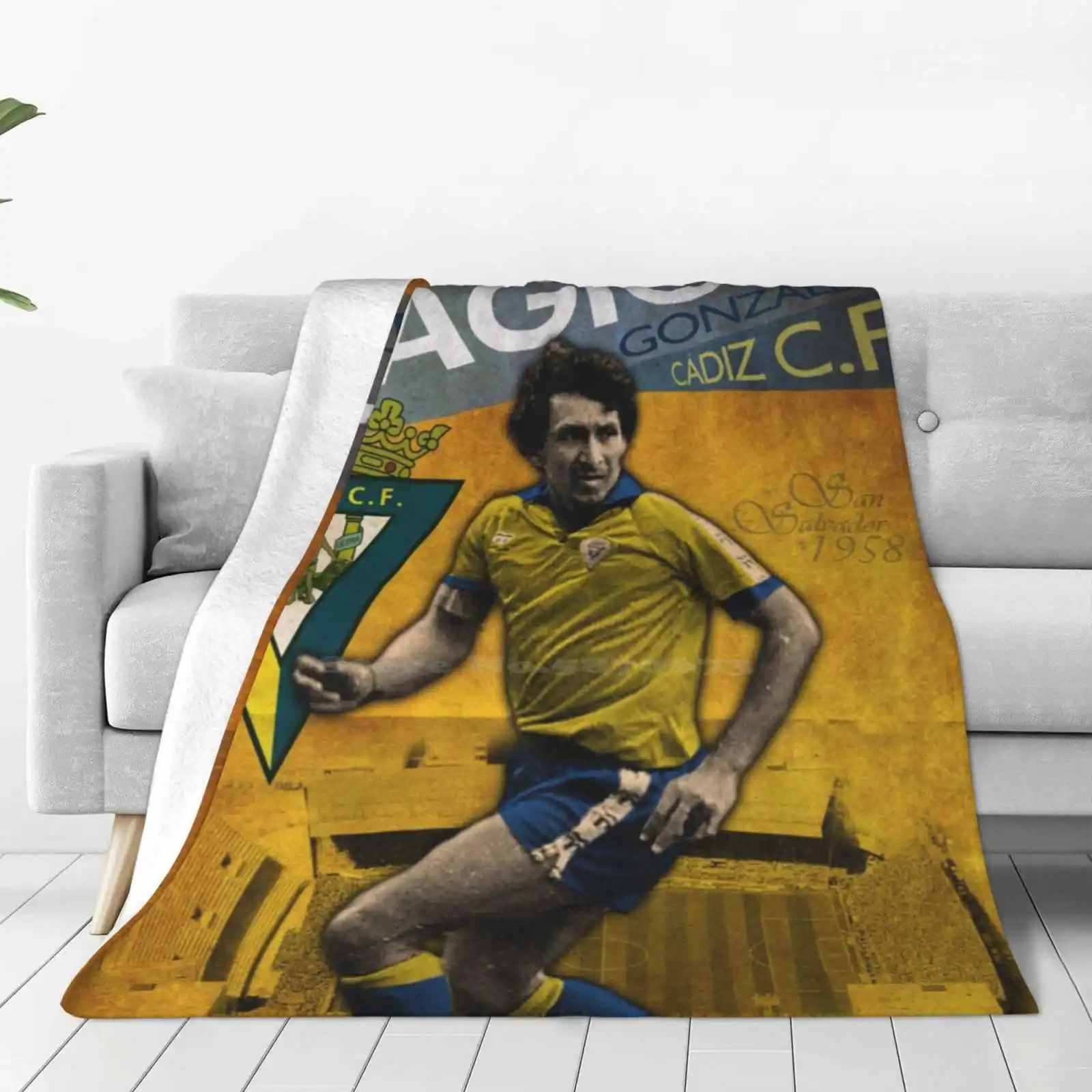 Magico Gonzalez-Vintage Poster Low Price New Print Novelty Fashion Soft Warm Blanket Jorge Magico Gonzalez El Magico Cadiz