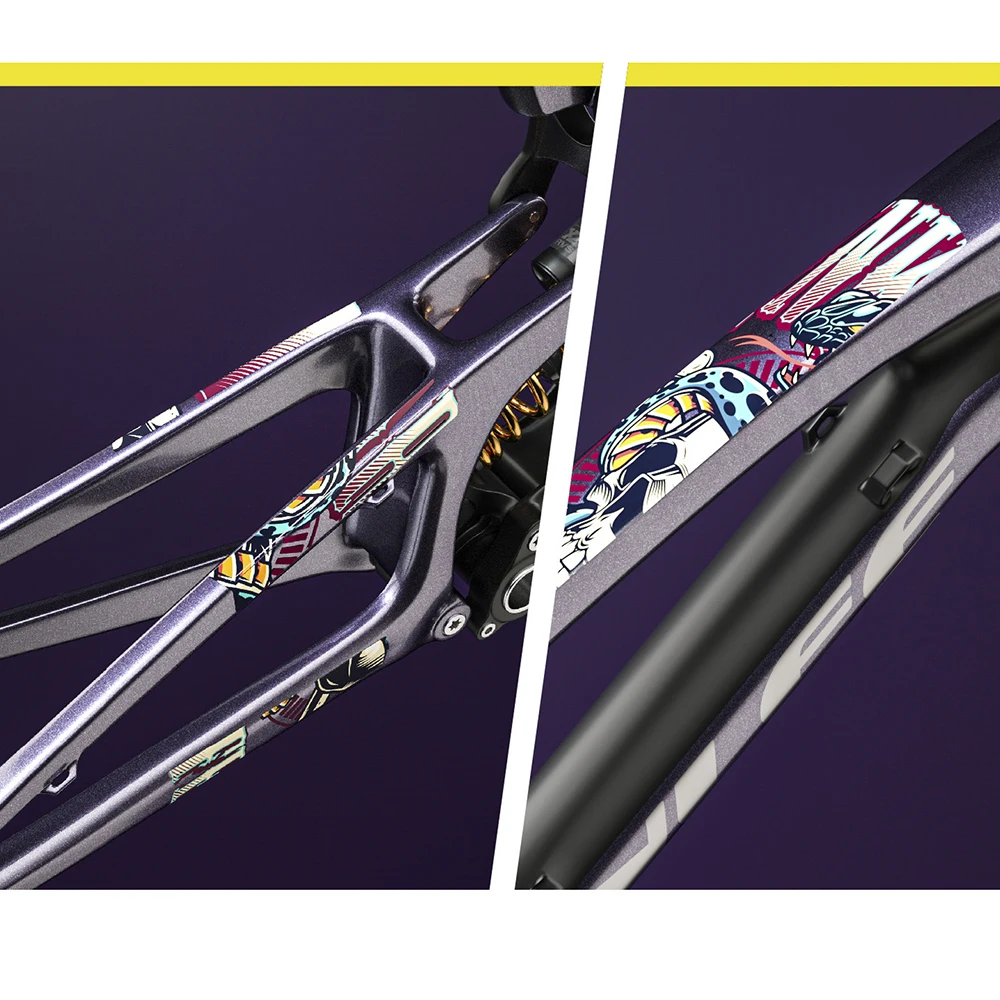 Bicycle Protective Equipment Personalized Stickers Mountain Bike Frame Protection Car Stickers Tape Bicycle Protection Stickers