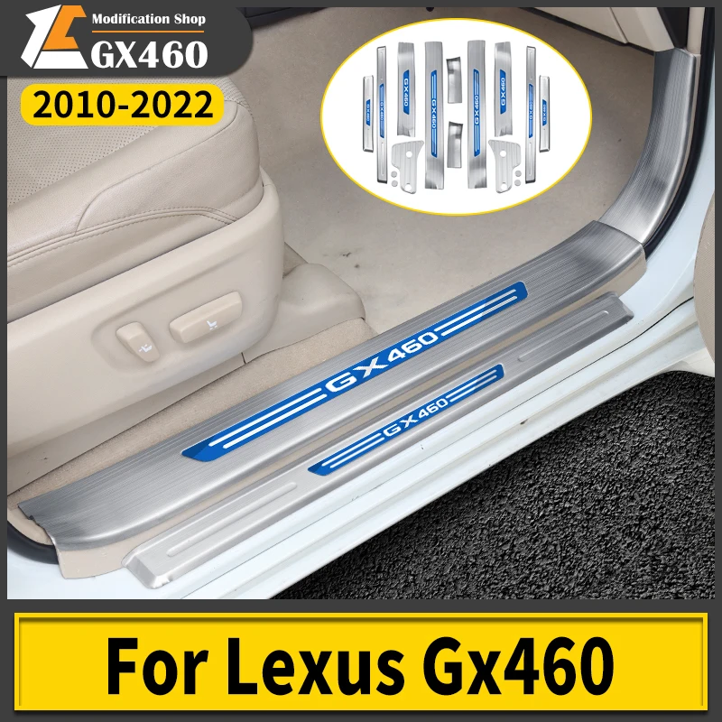 Stainless Steel Pedal Threshold for Lexus GX 460 400 GX460 Gx400 2010-2022 Interior Upgrade Accessories Body Kit 2021 2020 2019