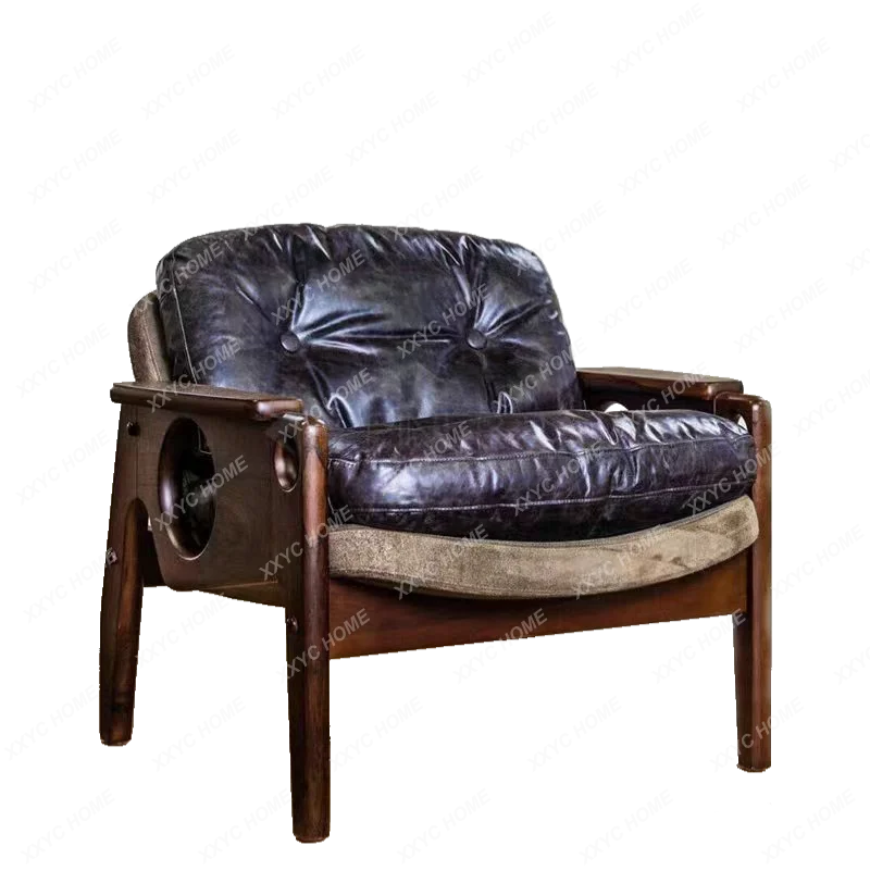 

Кресло для гостиной/балкона, повседневное, из массива дерева, одноместное