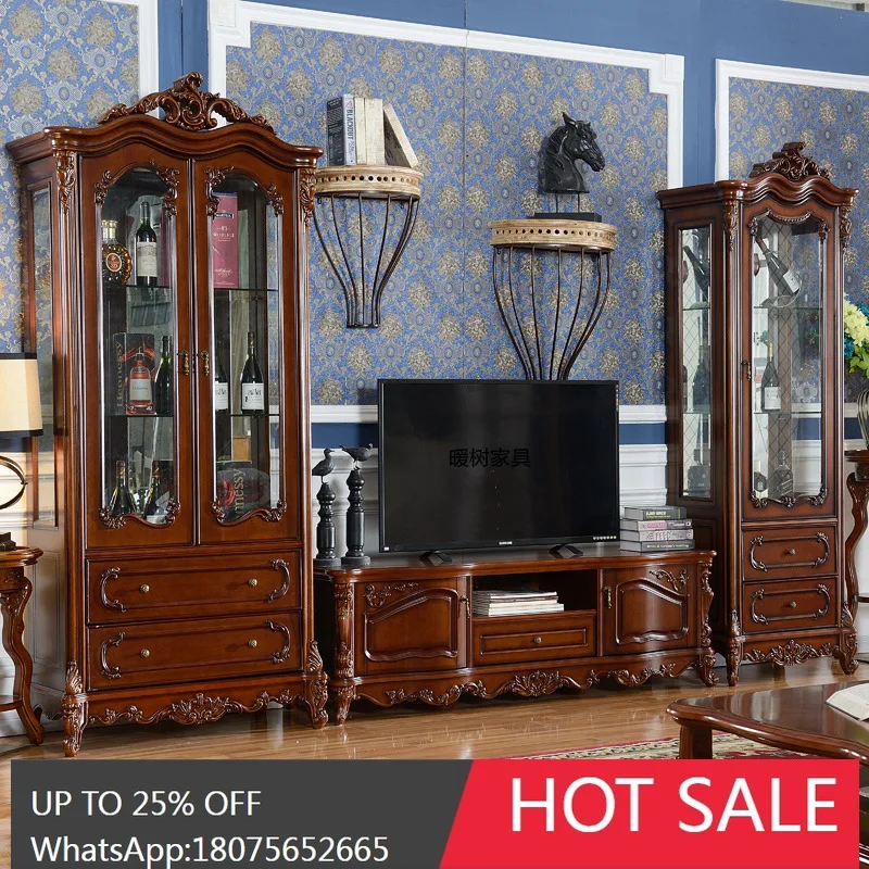 

SGF European solid wood cabinet high-end double door locker high-end sense