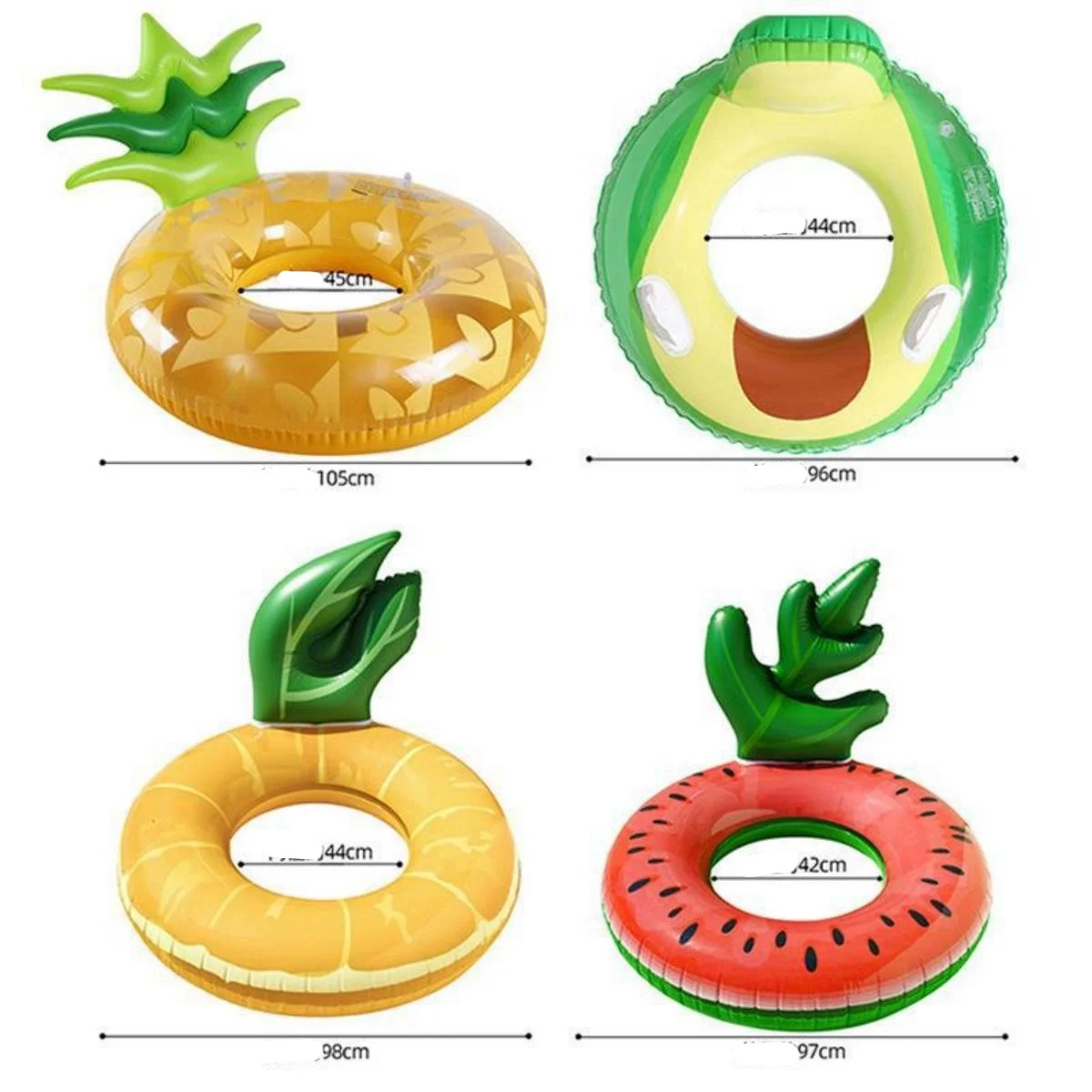 Inflatable Pineapple Pool Float - Floaties for Adults Swim Inner Tube Fruit Pool Float Swimming Ring Pool Float Inner Tube Outdo