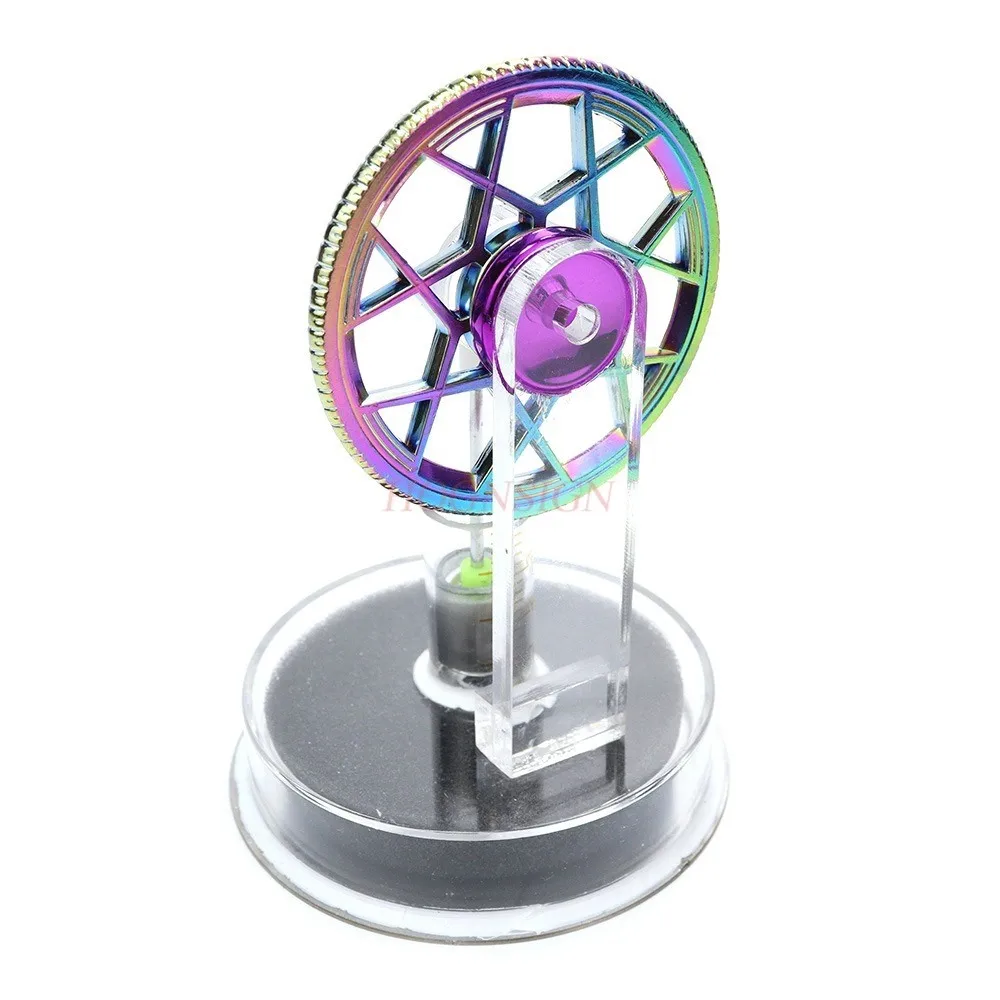 

Low temperature Stirling engine model color flywheel DIY manual steam engine piston teaching demonstration