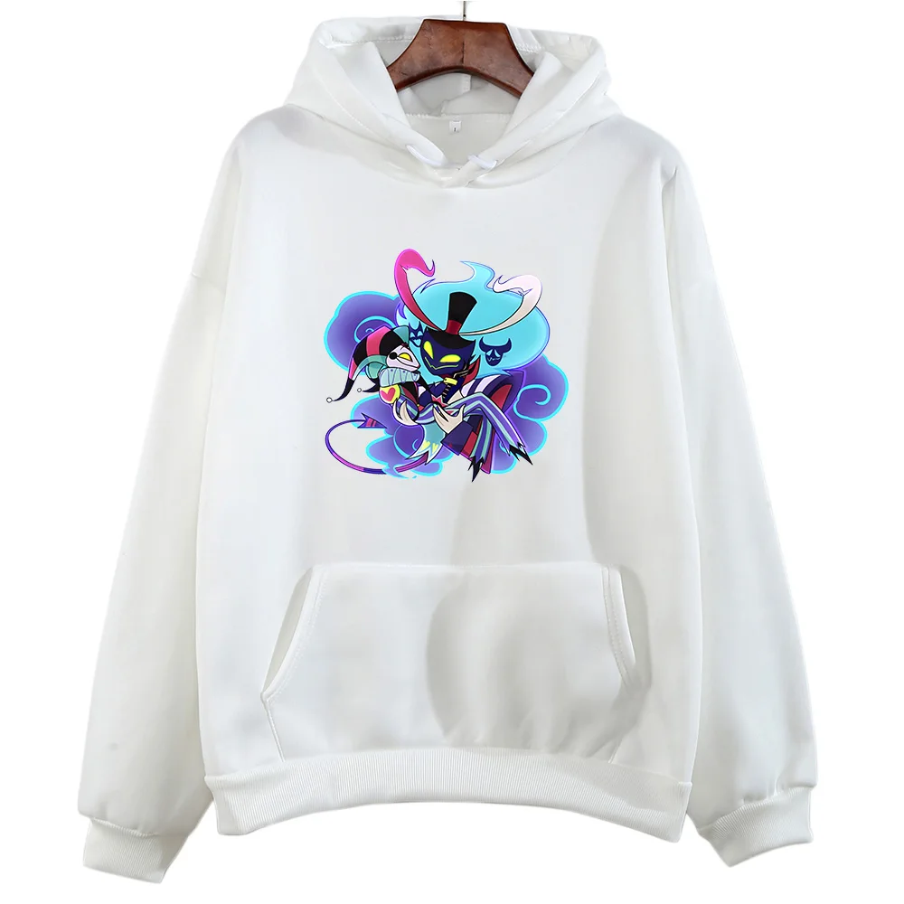 Mit Kapuze Helluva Boss Print Anime Mit Kapuze Bequeme Manga Sweatshirts Cartoon Print Süße Kleidung Sudaderas Harajuku Kawaii Hoody