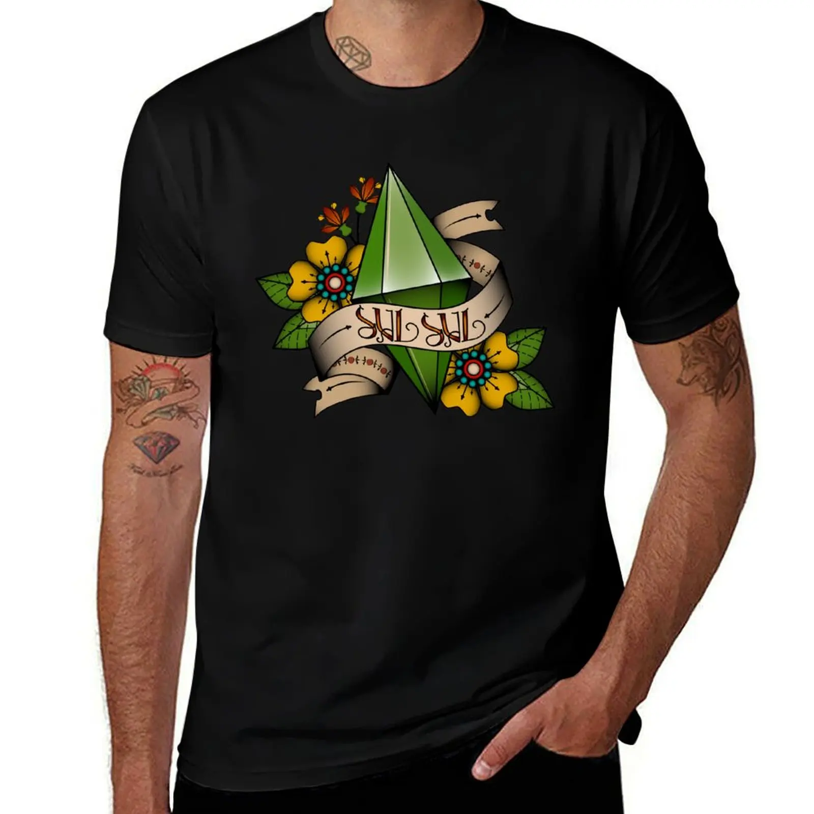 

Sul Sul - Simlish Tattoo T-Shirt essential t shirt sublime summer clothes topping t shirts for men pack