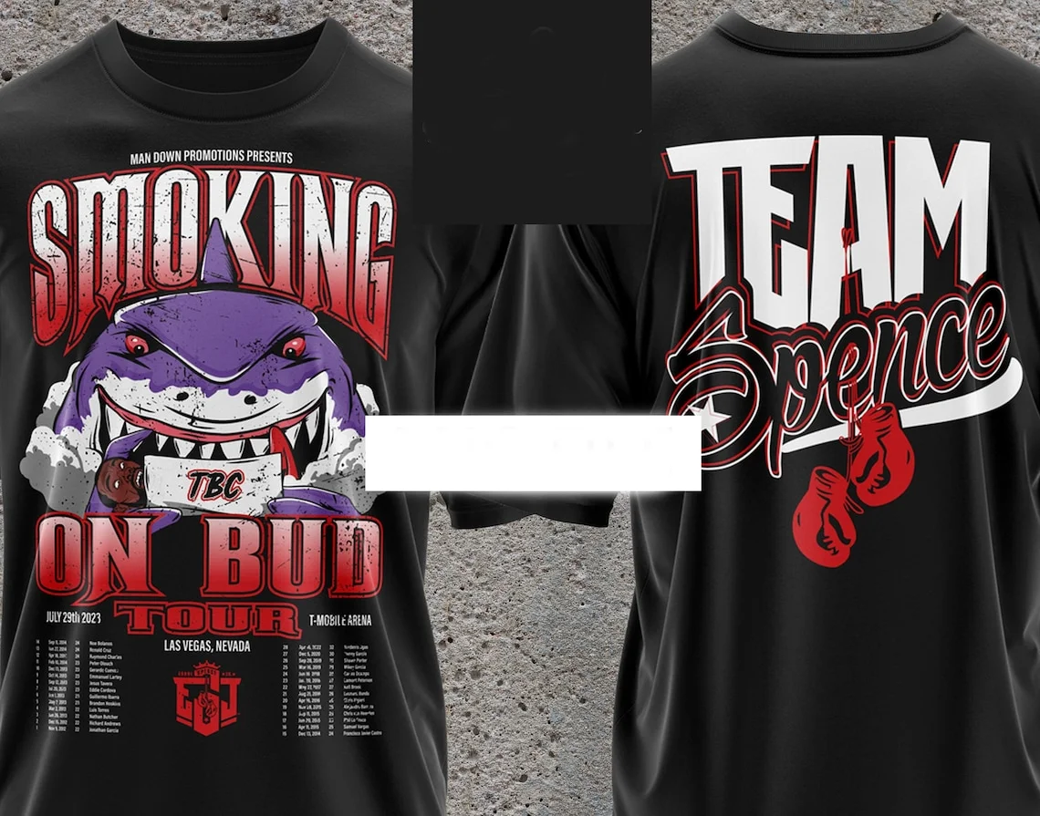 Errol Spence Jr. Smoking On Bud Tour 2023 Shirt, Errol Spence Jr Vs Terence Craw