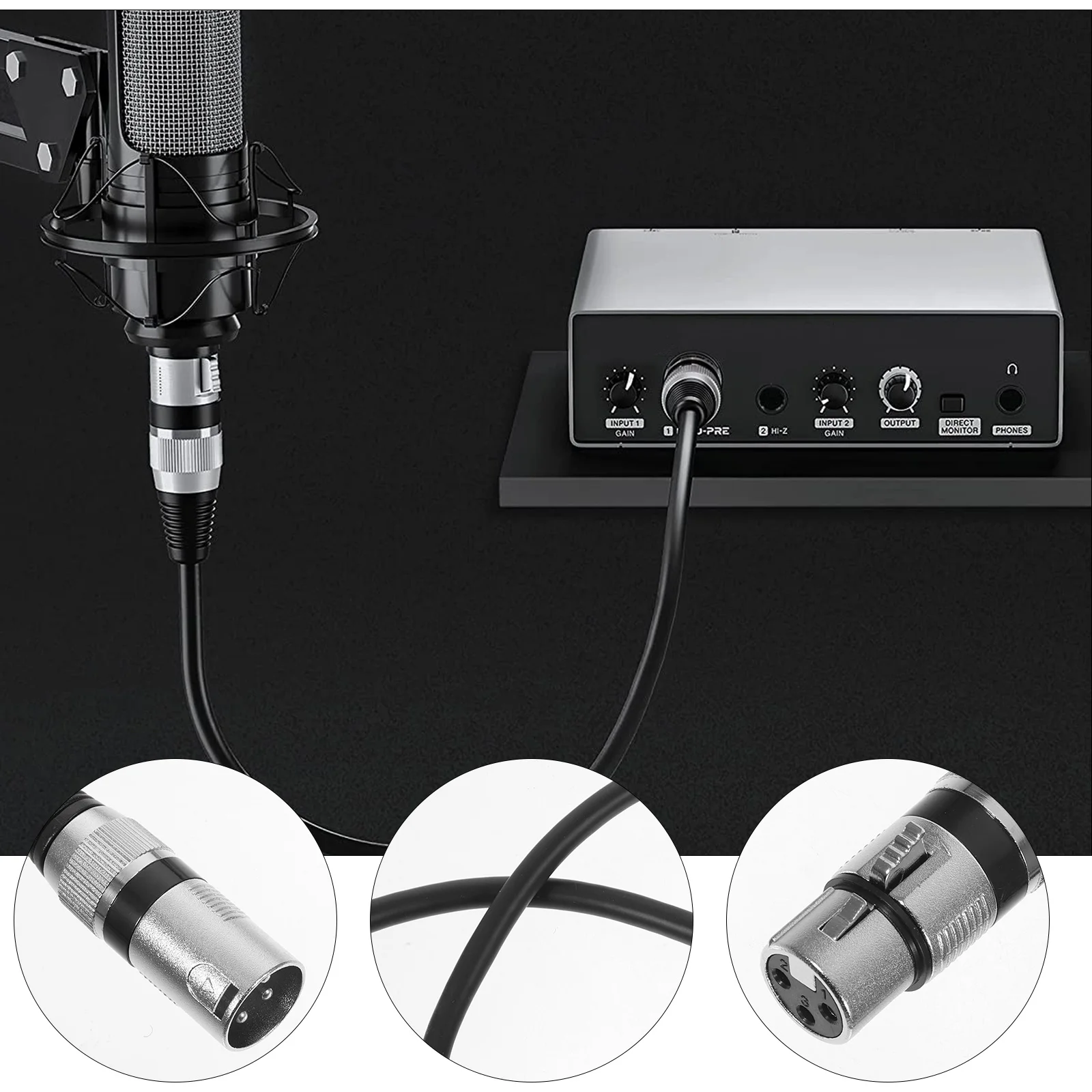 6 Pcs Audio Line Xl… - image