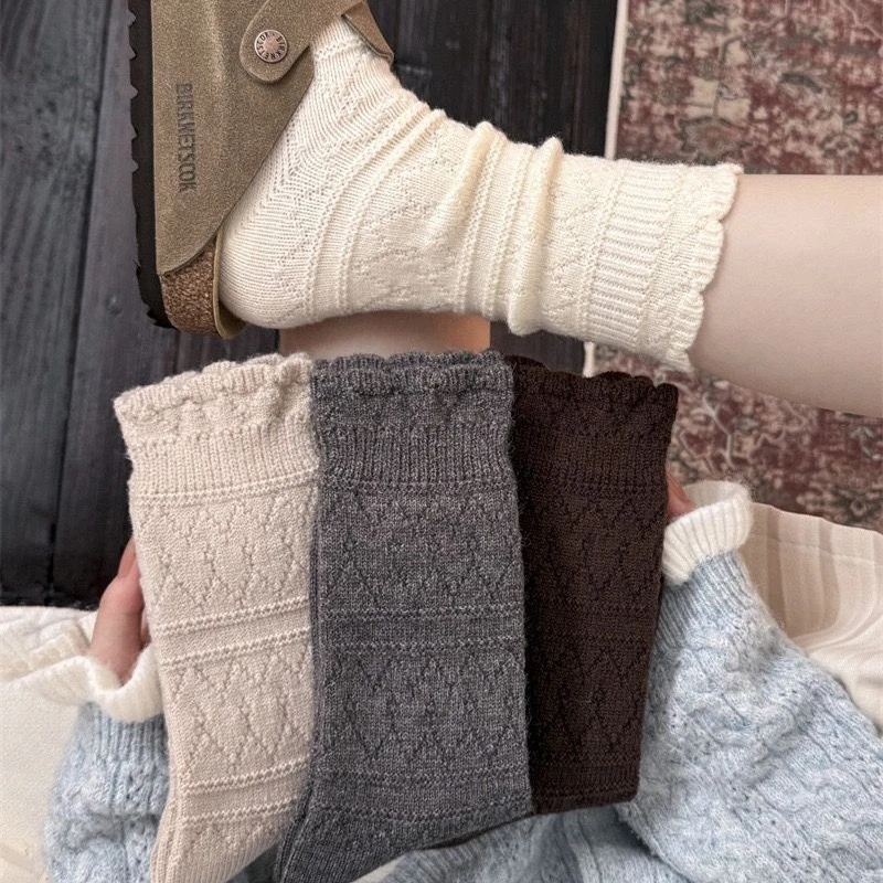 여성용 패션 스타일의 중간 길이 발목 양말, 가을/겨울 - Thermal Sock Winter 리뷰 및 가격