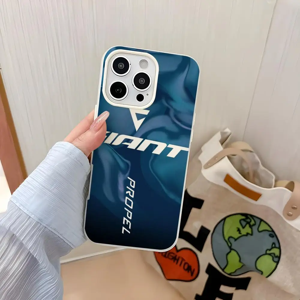 

Brand G-Giant Phone Case IPhone 17 Air 16 15 14 Plus 13 Pro Max 2 Soft Frosted Candy Transparent Jelly 2-in-1