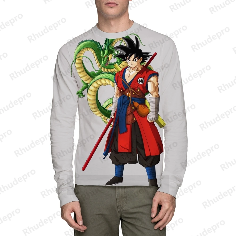 

Dragon Ball Streetwear Goku Long Sleeve Tee Vegeta Tops Summer Gym T-Shirt Man Couple Outfit Funny T Shirts 2024 3D Print