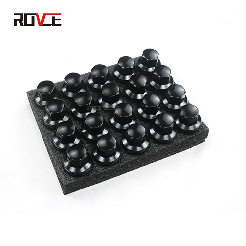 ROVCE 21mm Car Wheel Nut Caps Protection Anti-Rust Tire Screw Caps Nut For Range Rover Sport/Vogue/Evoque/Discovery 5 /Defender