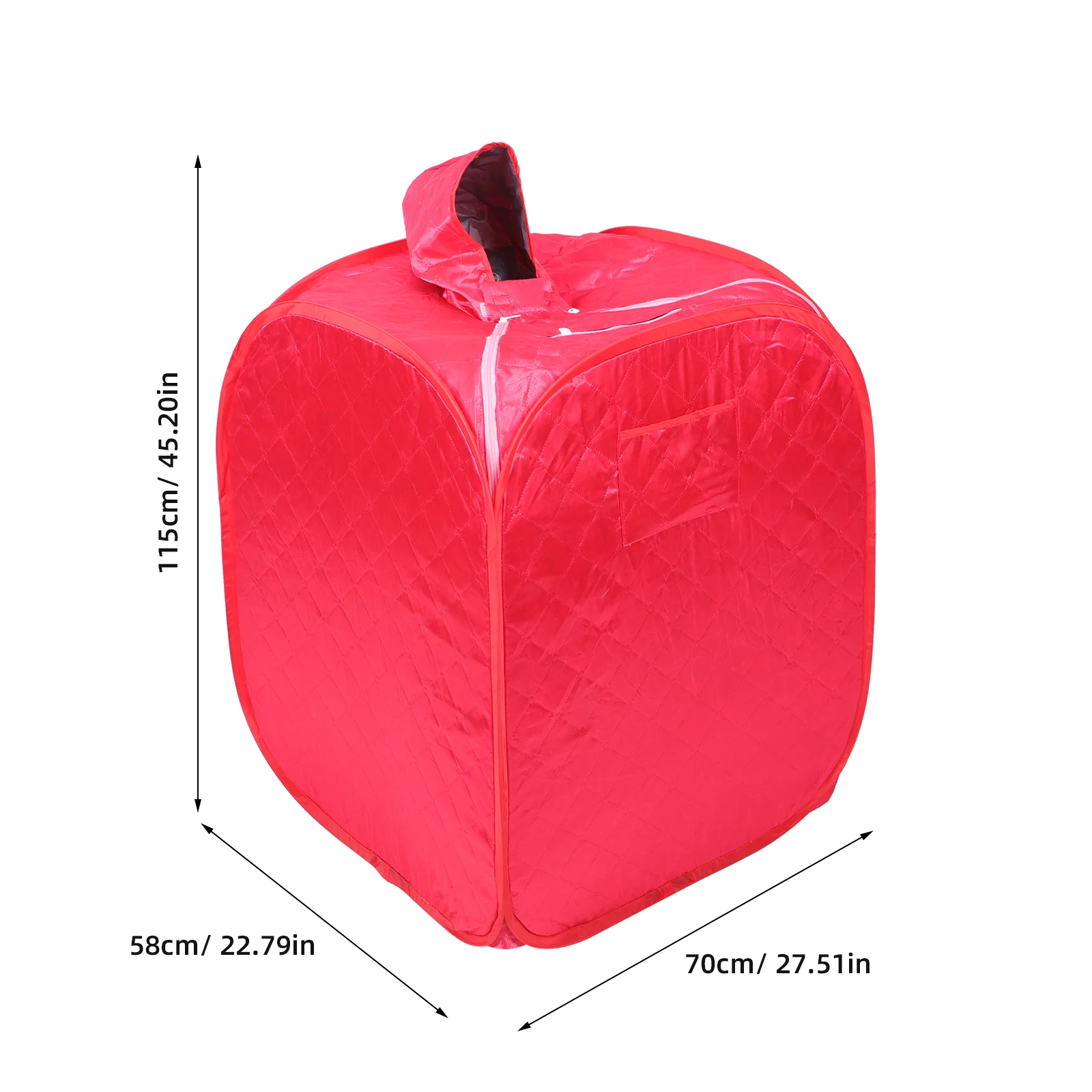 Tkanina satynowa składana pudełko na parze osobista sauna przenośny namiot do sauny całe ciało pot namiot parowy indywidualne Spa 115x70x58cm