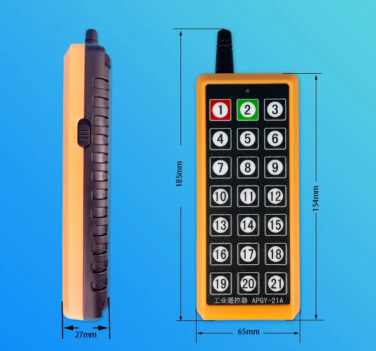 433/315MHz 21CH Button Remote Control 1527 Fixed Code 1000m Remote Transmitter Wireless Key For Smart Home Garage Opener Door