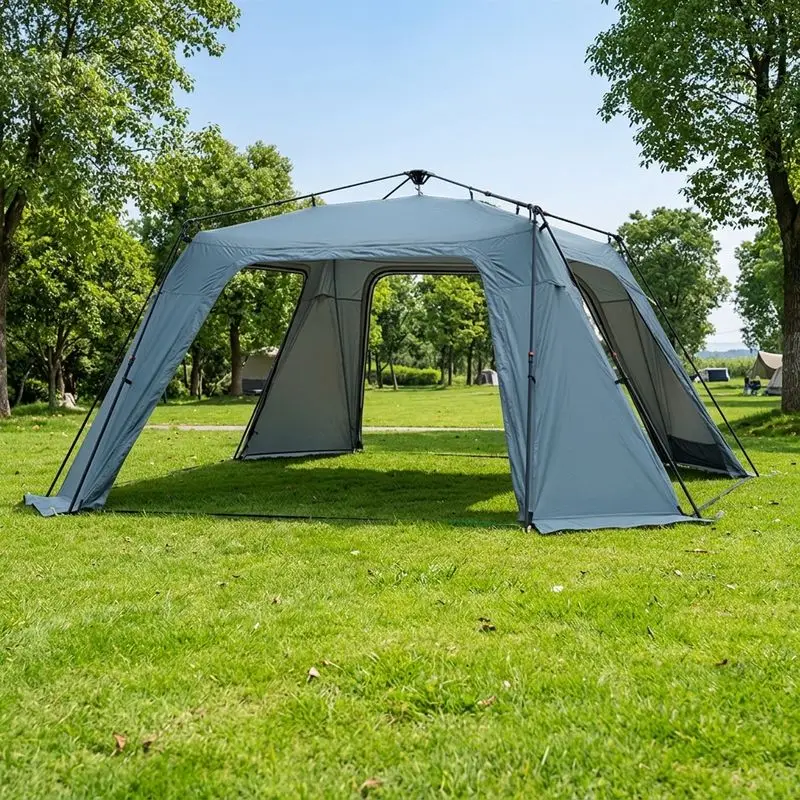 Multi Scenario Outdoor Tent Automatic Setup 2000mm Waterproof Large Space Summer Camping Sunshade Pavilion