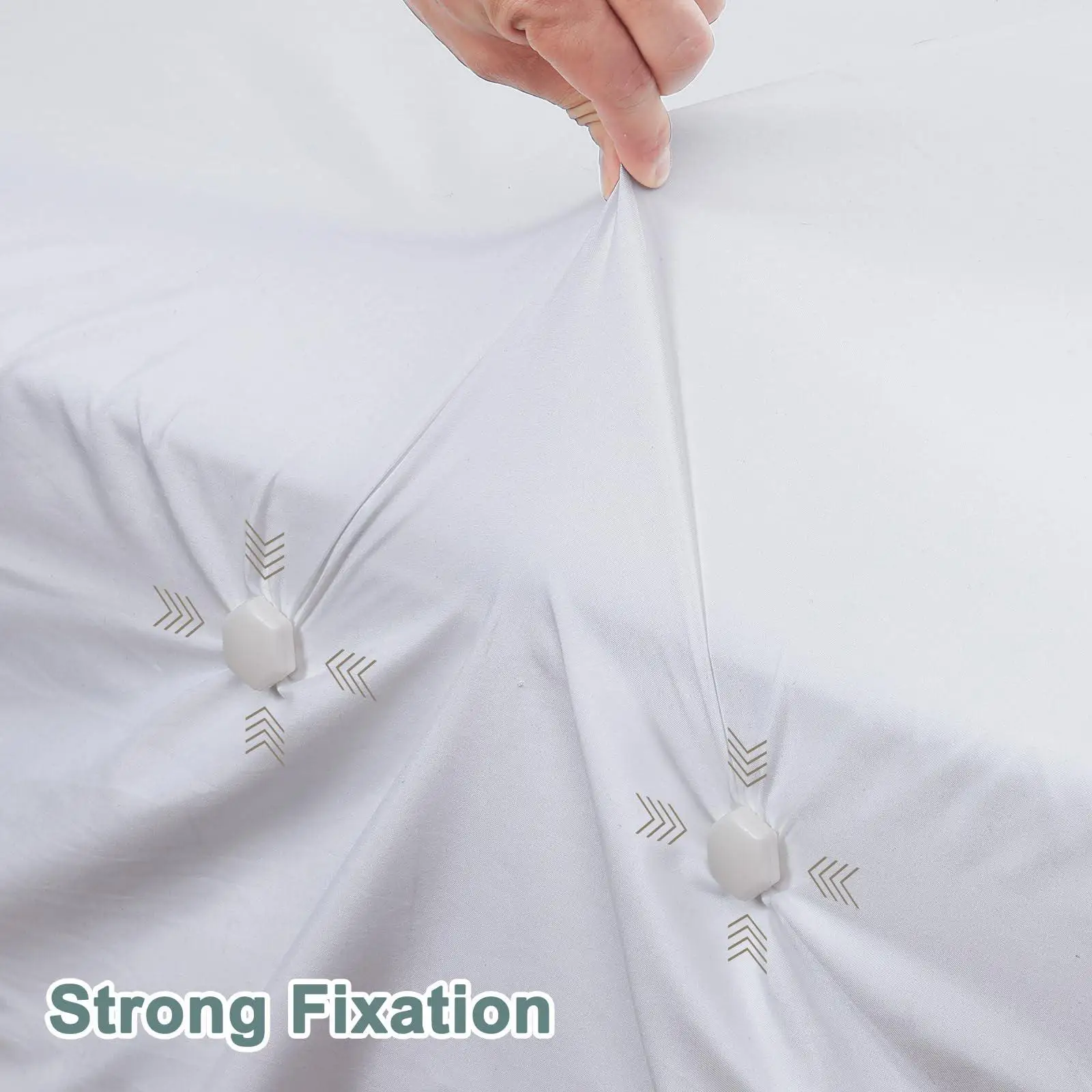 

4Pcs Bed Sheet Holder Clips Simple Bed Sheet Clips for Hotel Home Apartment