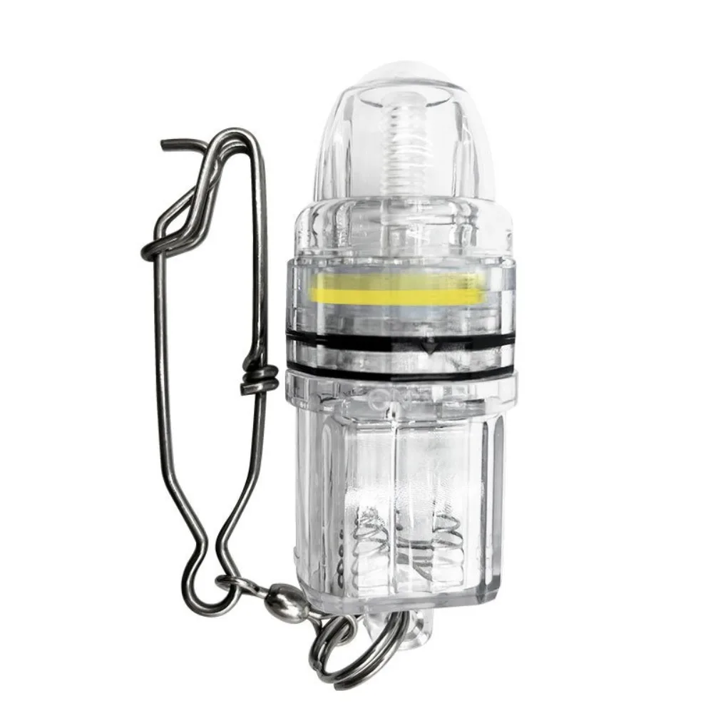 Waterproof Deep Drop Fish Light Underwater Swivel Pin Night Fishing Lights Luminous Flashing Fishing LED Lamp Fish Lure