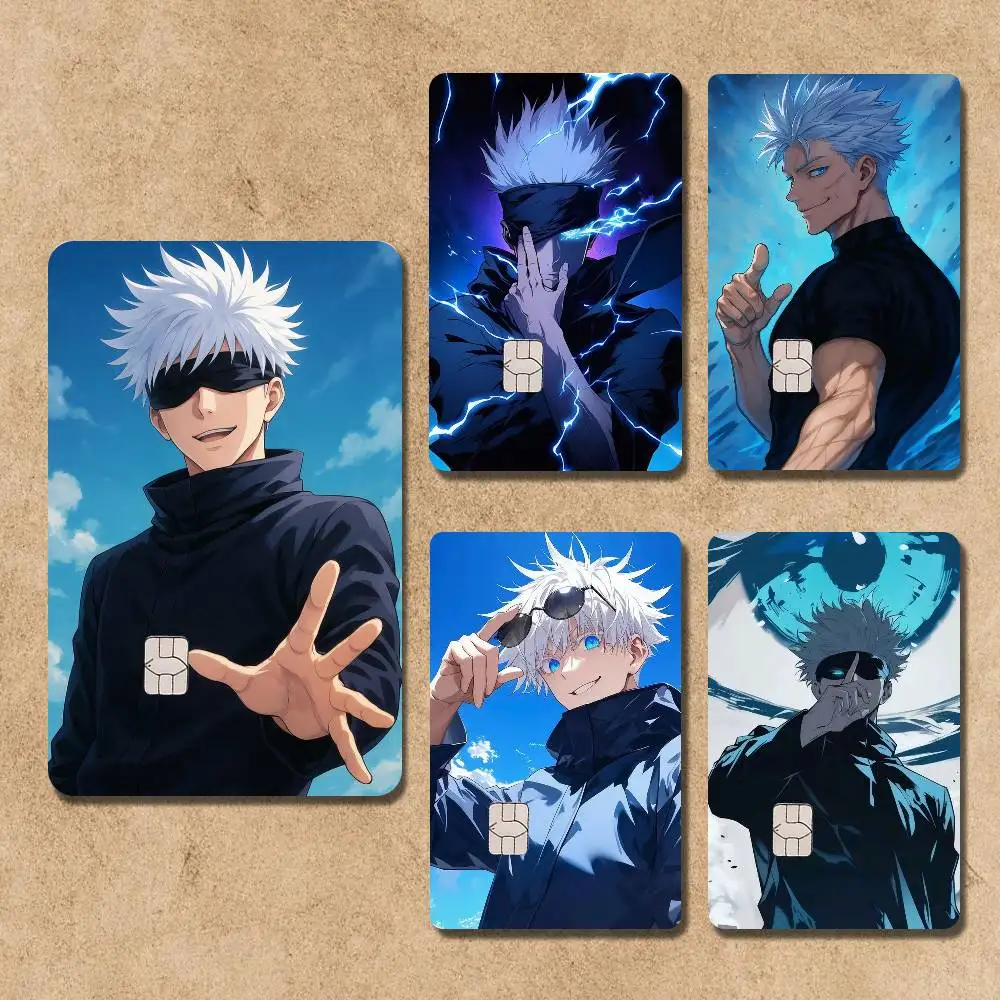 

Anime Gojo S-SatoruS Card Stickers Credit Visa Debit Bank Charge Card Bus Metro Waterproof Sticker Decal Decoration