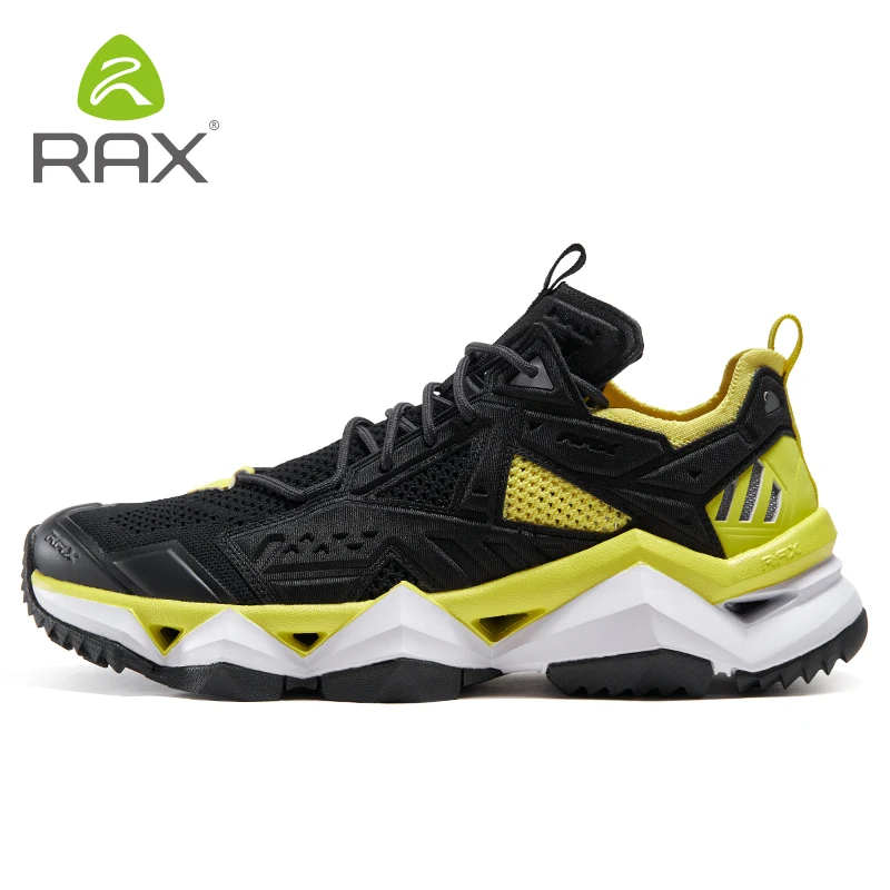 RAX Running Shoes Men&Women Outdoor Sport Shoes Breathable Lightweight Sneakers Air Mesh Upper Anti-slip Natural Rubber Outsole