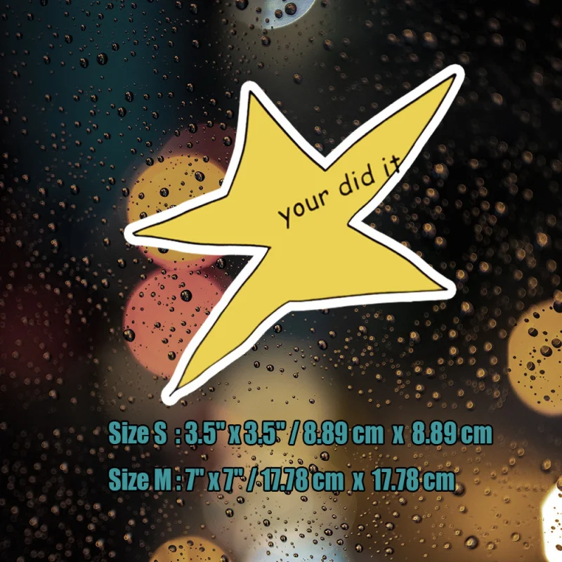 1 قطعة/5 قطعة من ملصقات Yours Did It Star Meme ، ملصقات ميمي ، ملصقات مضحكة ، ملصق مقاوم للماء ، ملصقات الفينيل #4