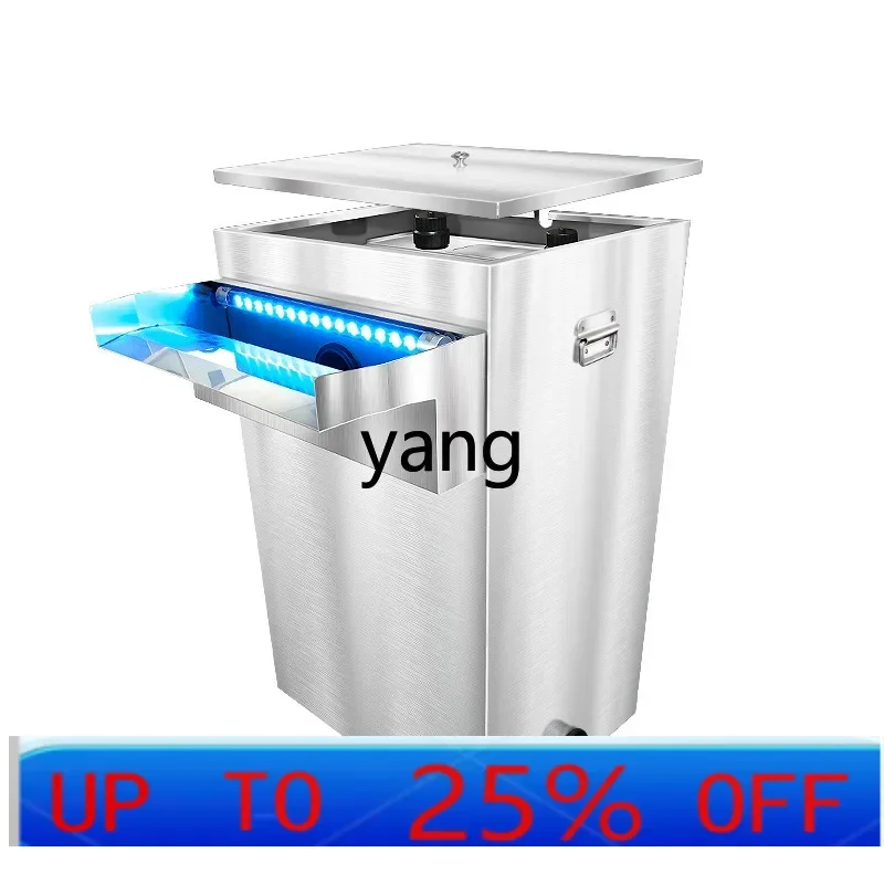 LTT outdoor fish pond filter device waterfall water circulation system turnover box