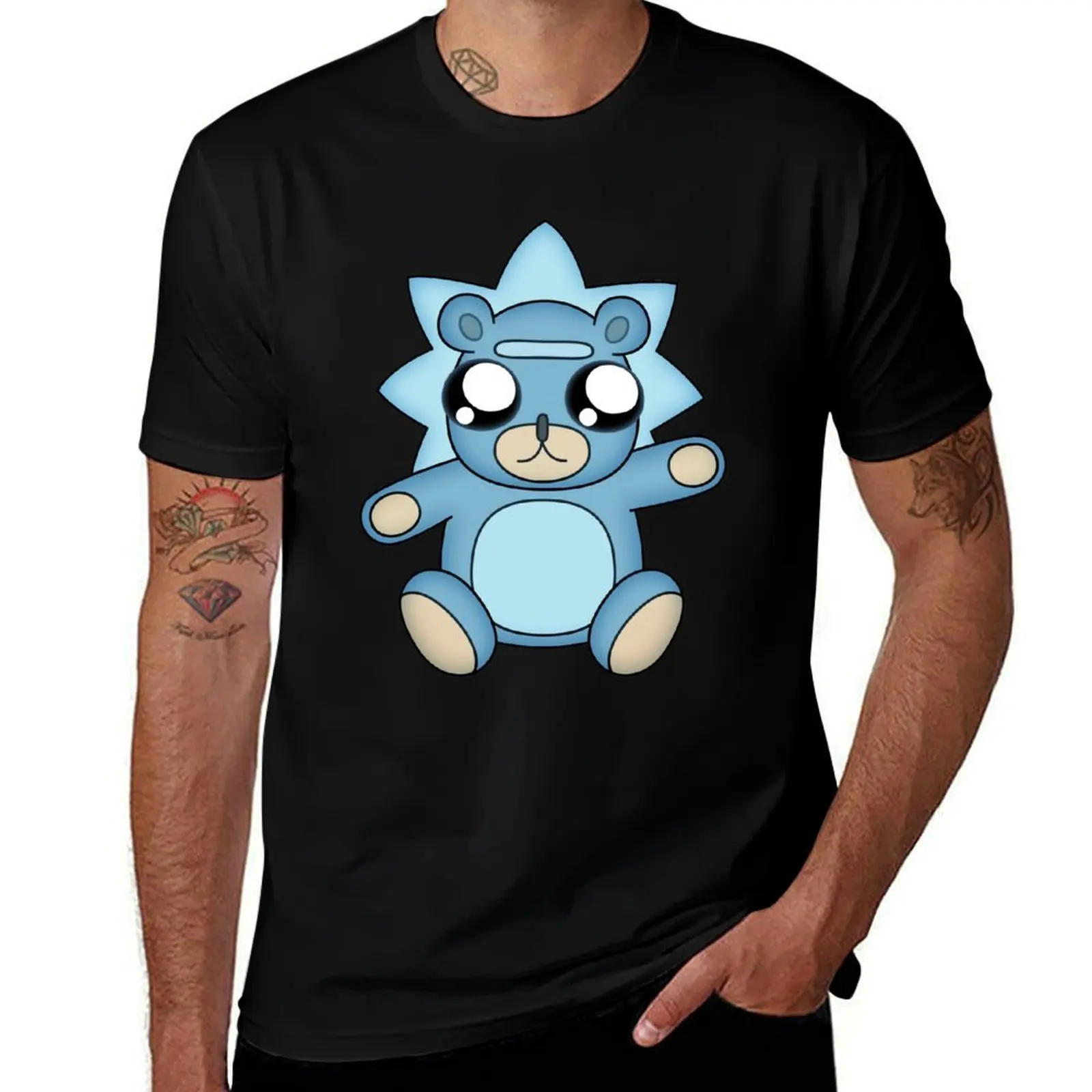 Cute Teddy Rick T-Shirt Basic Tee Shirt for Everyday Outfit