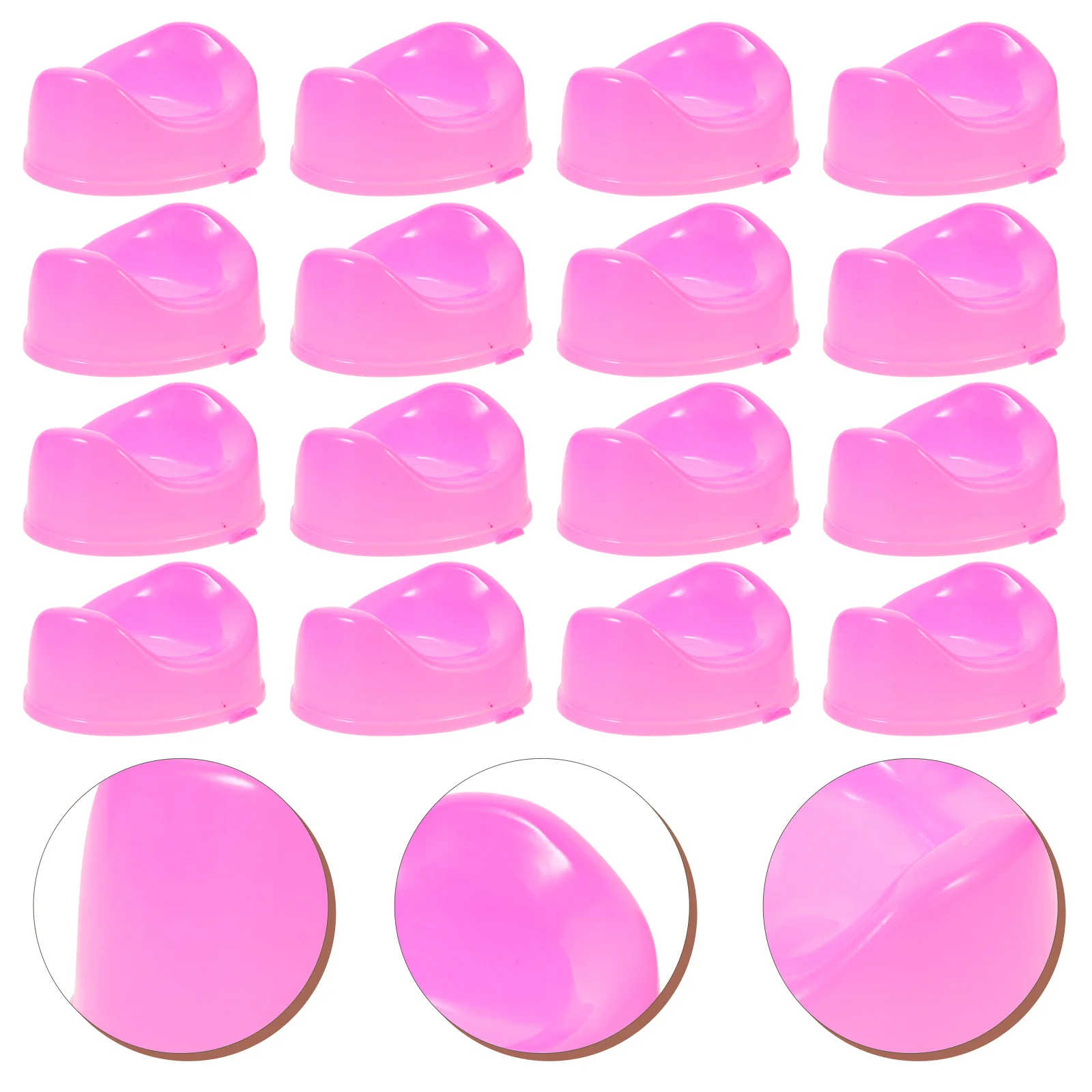 16 Pcs Baby Dolls Toilet Potty Toys Pink Realistic Mini House Furniture Decorative Model Child