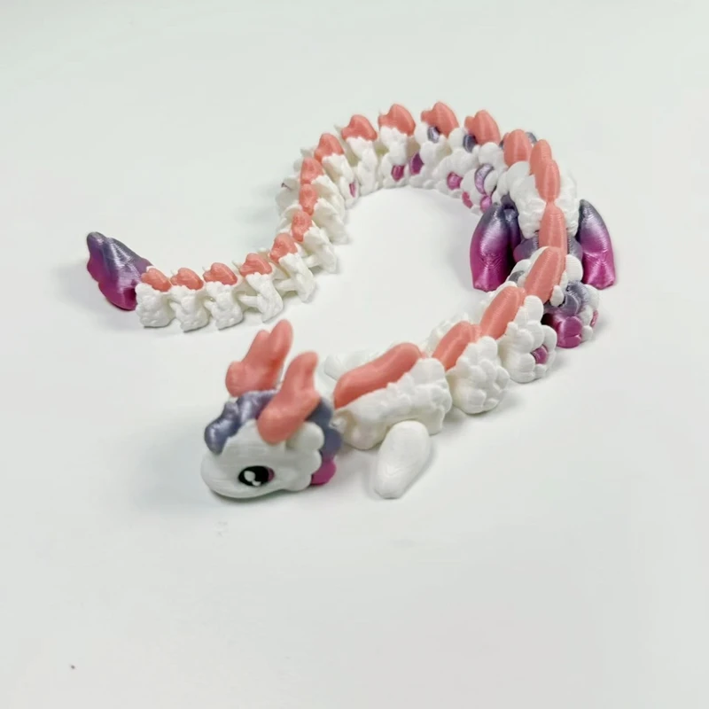 جديد سطح المكتب ديكور ثلاثية الأبعاد مطبوعة مقرن التنين زخرفة التنين محاكاة نماذج للحيوانات المنقولة تمثال المنزل