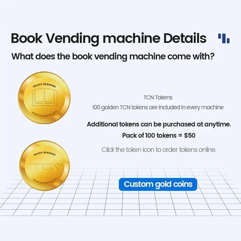 TCN Library Textbook Vending Machine Academic Book Notebook Vending Machine Hot sales