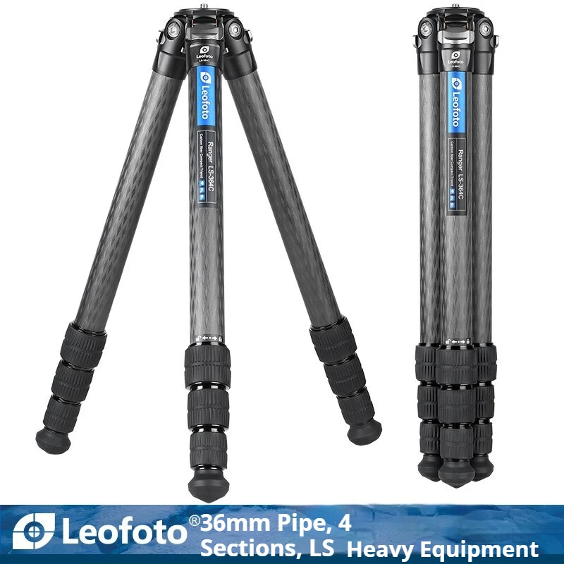 

Leofoto LS-364C Featherweight Heavy-Duty Carbon Fiber Tripod for Telephoto Photography and Videography