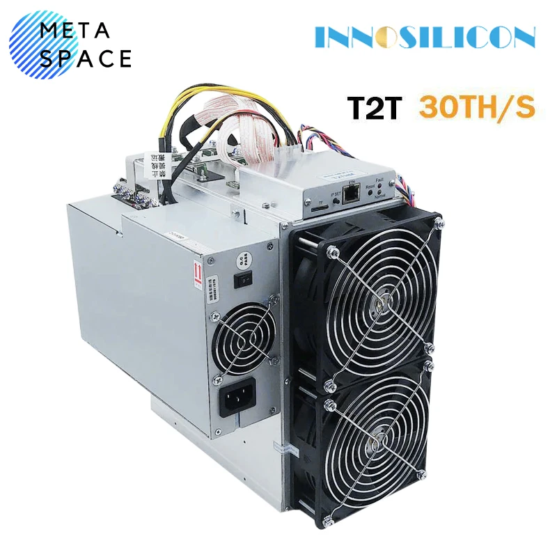 Innosilicon T2T 30Th/s 32Th/s SHA256 ASIC Miner Bitcoin BTC BCH Mining Machine 2200W Bitcoin Miner Better Than Antminer S9J S9i