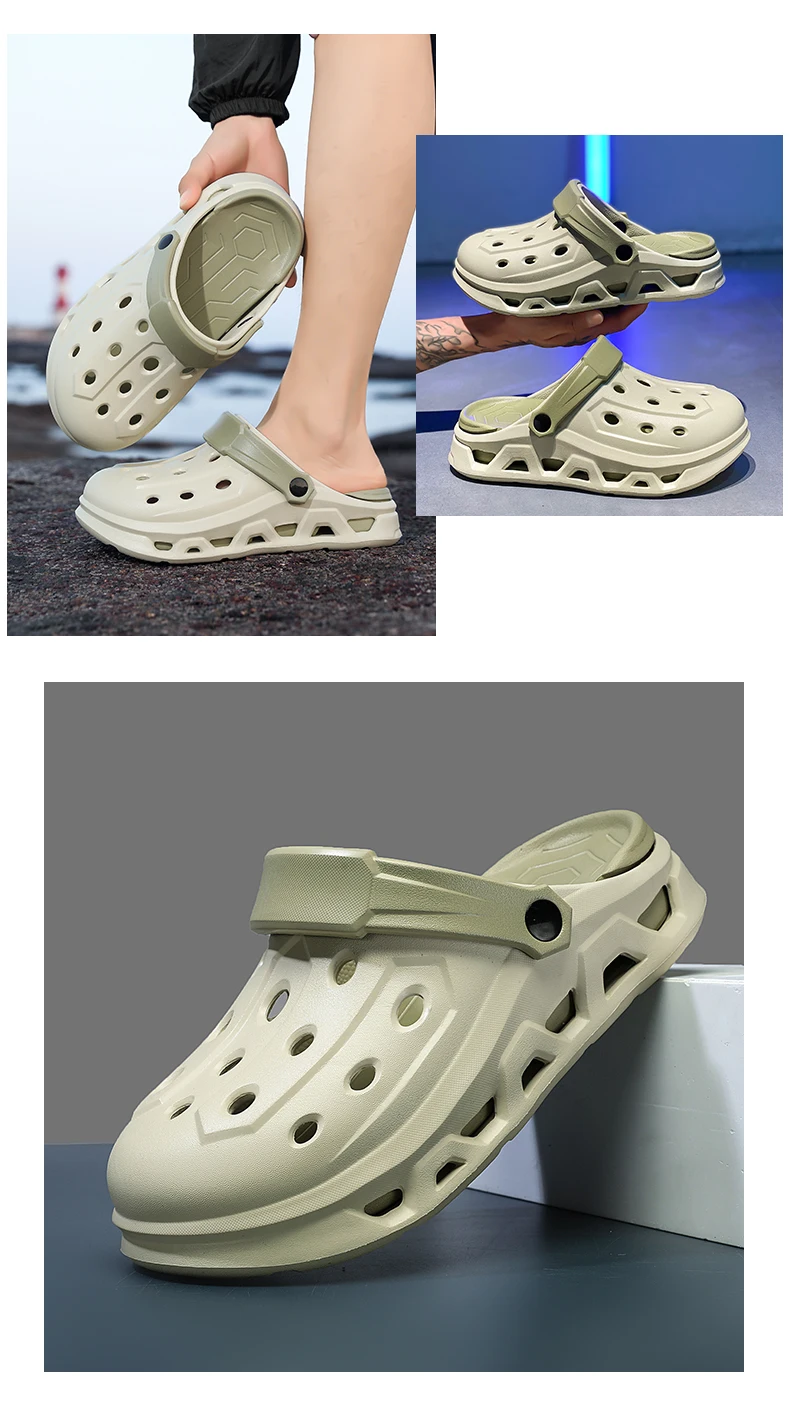 Paar-Stil Herren- und Damen-Sommer-Outdoor-Schuhe mit Dicker Sohle, Geruchshemmend und Rutschfest, Doppelnutzung für Sport, Strand und Angeln – Detail 4