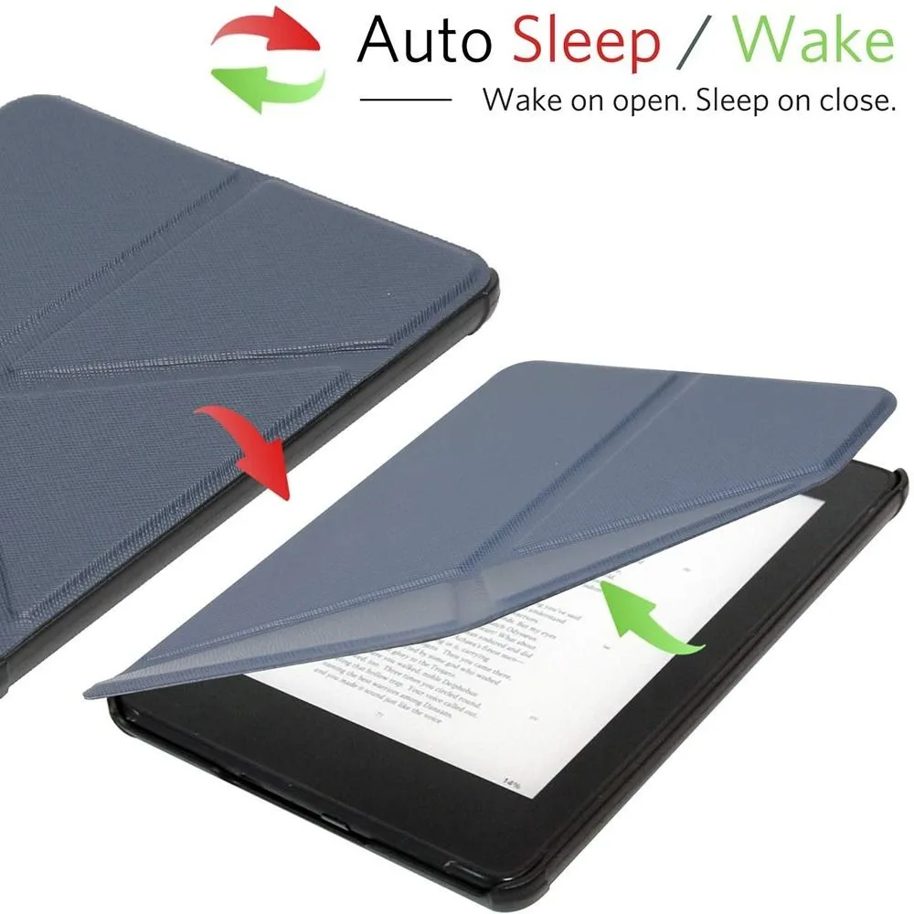 Auto Wake/Sleep e-Reader Case Multi-folding Stand 6 inch N365 Protective Shell PU Leather for Rakuten Kobo Clara Colour BW 2024
