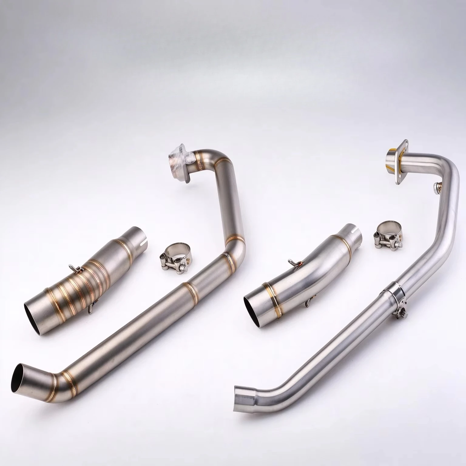 Motorcycle Modified Slip On Front Exhaust Header Pipe Compatible With CBR150 2010 To 2021 Motorbike