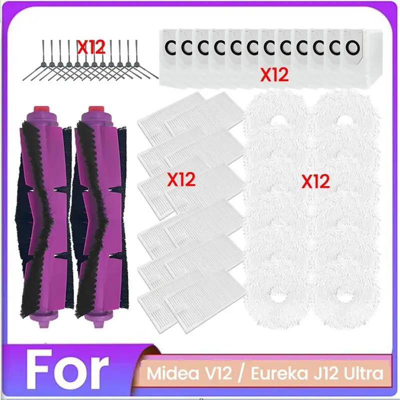 a21i-50pcs-vacuum-brush-dust-bag-filter-and-mop-cloth-set-for-midea-v12-eureka-j12-ultra-vacuum-cleaner-replacement-parts