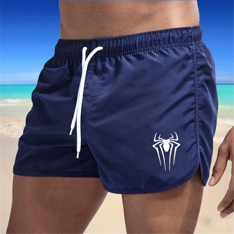 Short d'été Speedos pour hommes, séchage rapide, maillot de bain respirant, cordon de serrage avec poche, surf, sueur de plage