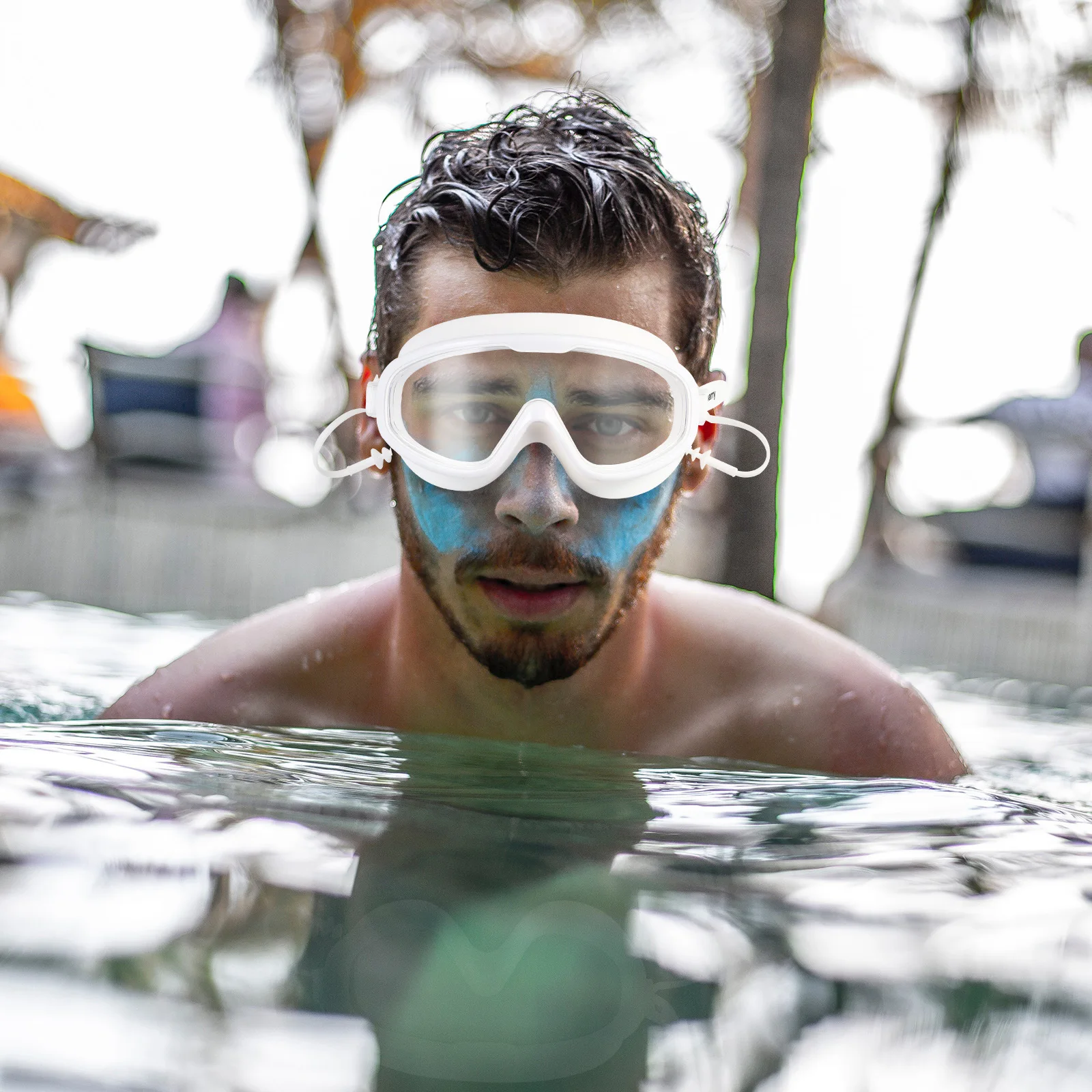 1 زوج نظارات السباحة الكبار مقاوم للماء مكافحة الضباب سيليكون نظارات السباحة زاوية واسعة قابل للتعديل معدات ملابس السباحة مريحة #6