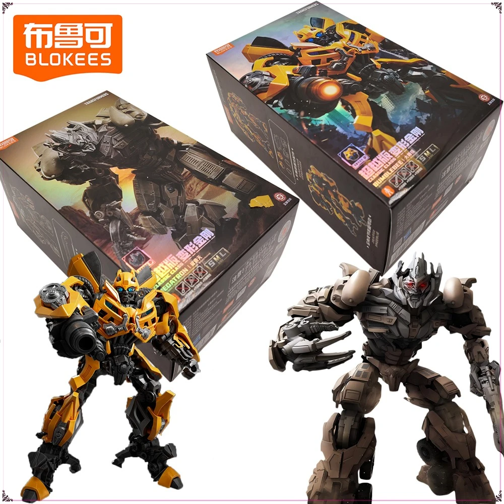 Original BLOKEES Transformers Classic Class Action Figures Cartoon Assembly Model Puzzle Toys Desktop Ornament Boys Girls Gifts