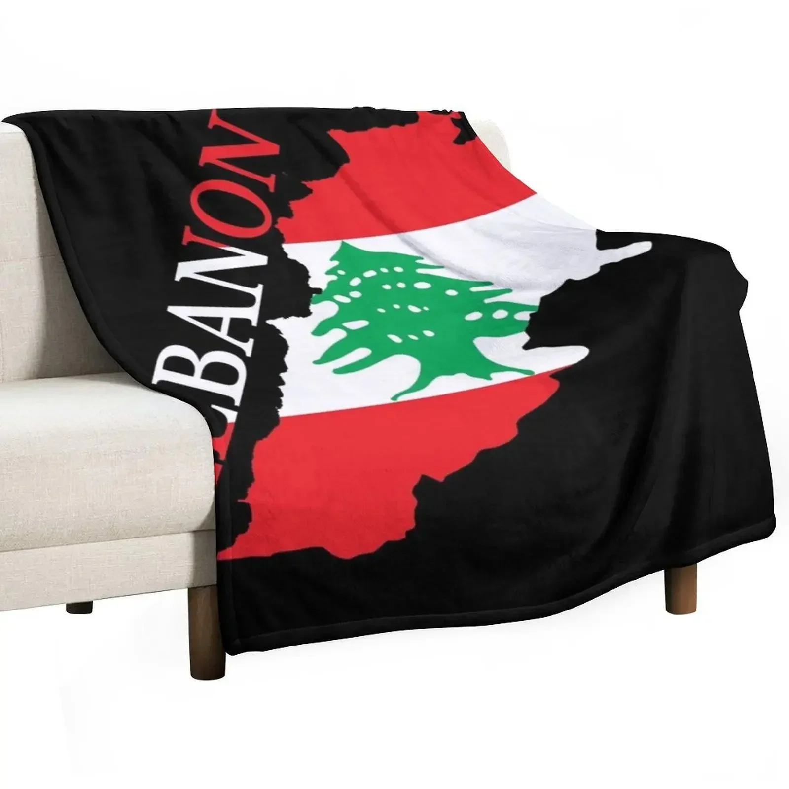 Lebanon Flag Map Throw Blanket Blankets For Bed Decorative Beds Luxury Thicken Winter beds manga Loose Blankets