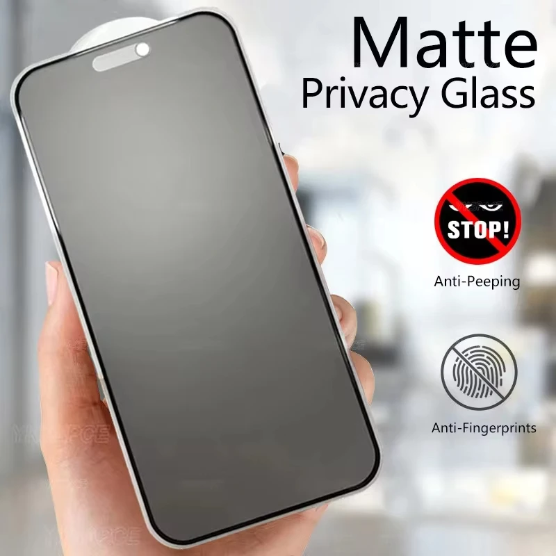 Matte Keramik Sichtschutz für iPhone 15 14 13 12 11 16 pro max 8 6 7 plus x xs xs max se2020 gehärtetes Glas