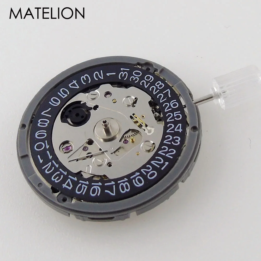 NH35A Automatic Movement Self-winding MOD Watch Accessories High Accuracy 3H Crown 21600Bph Black Date Wheel Hacking Seconds
