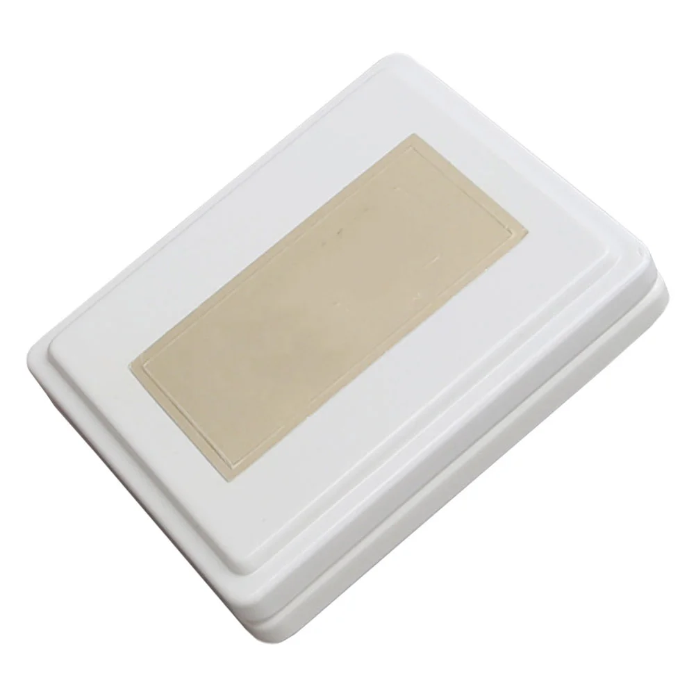 

1Pcs Nail Art Mixing Tray White Ceramic Durable Manicure Paint Pallet Color Mixer Board for Use Color Mixing Board