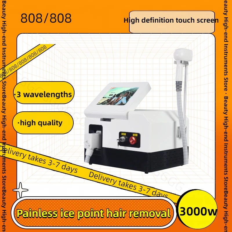 3000w Diode L-aser High Power 755 808 1064nm Painless Permanent Hair Remover 808nm Professional Hair Removal Device