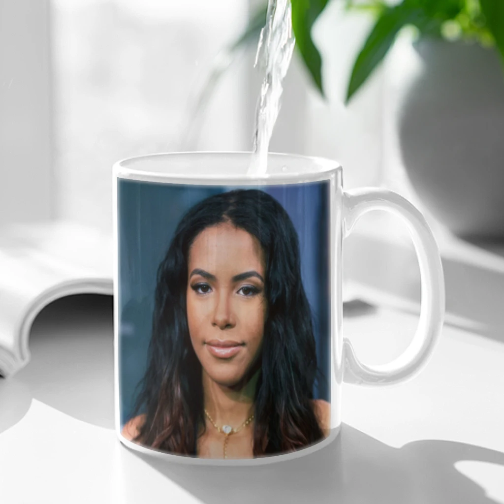 

Singer Aaliyah Actress Coffee Mug 11oz Fun Ceramic Coffee Tea Cocoa Cup Handle Tea Drink Cup