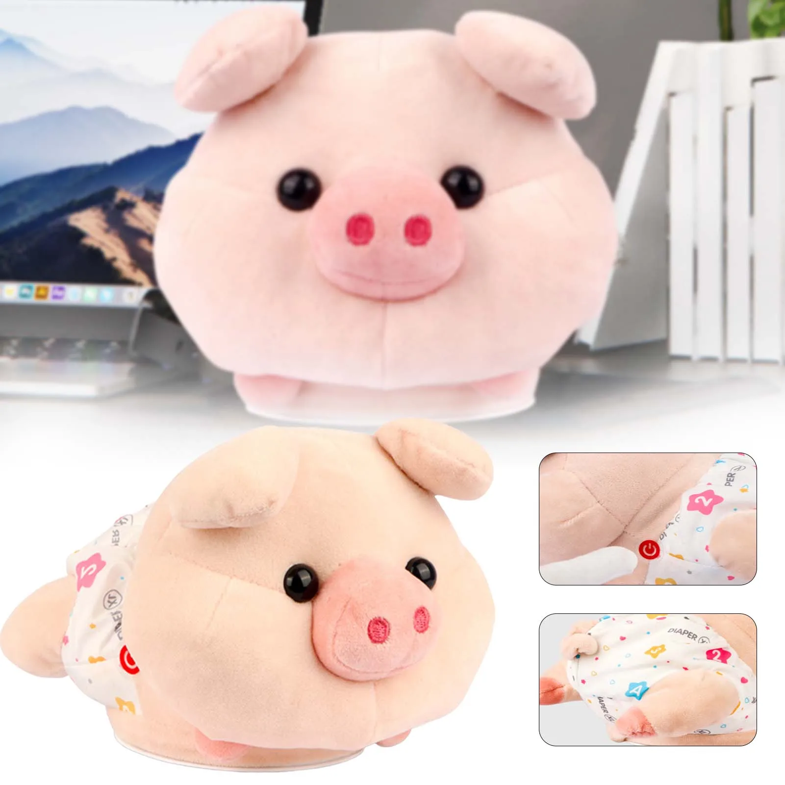 Lighting Up Musical Piggies Toys Intelligent Crawling Pig Toys For Outdoor