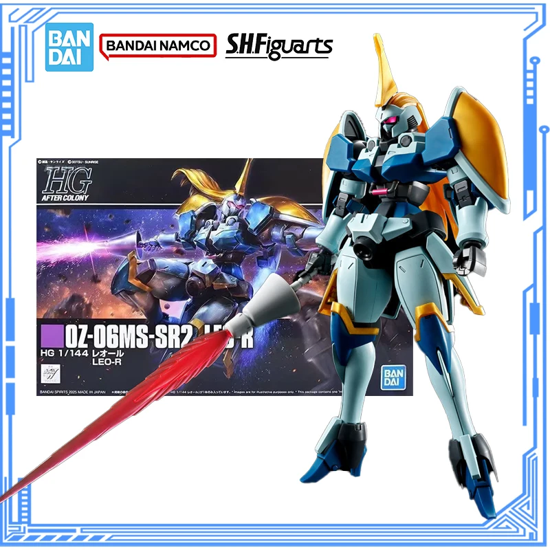 

Bandai Genuine Gundam Model Kit Anime Figures HGAC 1/144 OZ-06MS-SR3 LEO-R Action Figure Collection Model Children's Toys Gifts