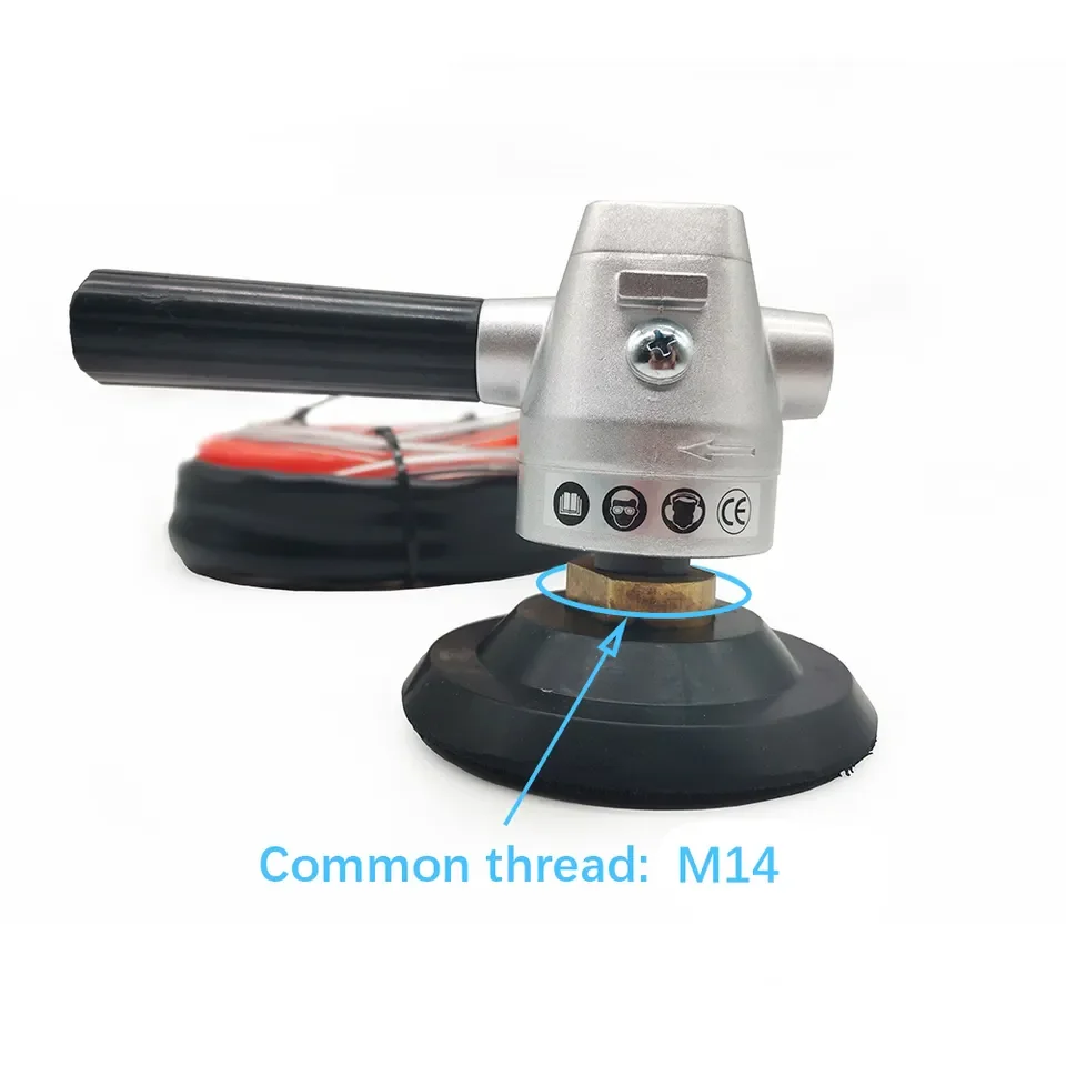 Rear Rxhaust Hand Hold Pneumatic Wet Air Polisher ELA Concrete Water Sander, Pneumatic Angle Polishing Operated Tool